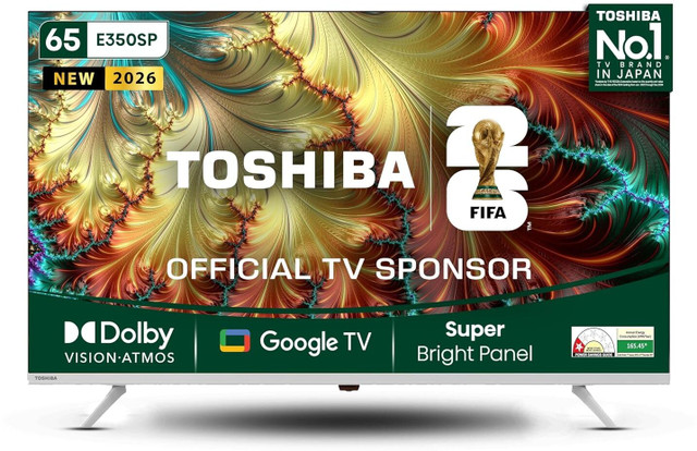 TOSHIBA 165.1 cm (65 inch) Ultra HD (4K) LED Smart Google TV(65E350SP)