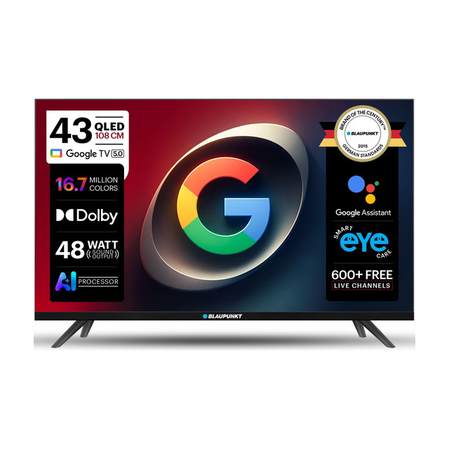 Blaupunkt 108 cm (43 inch) QLED Full HD Smart Google TV 2026&hellip;