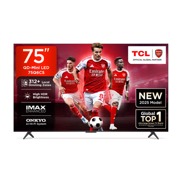 TCL 75Q6CS 189 cm (75 inch) Ultra HD (4K) Mini LED Smart&hellip;