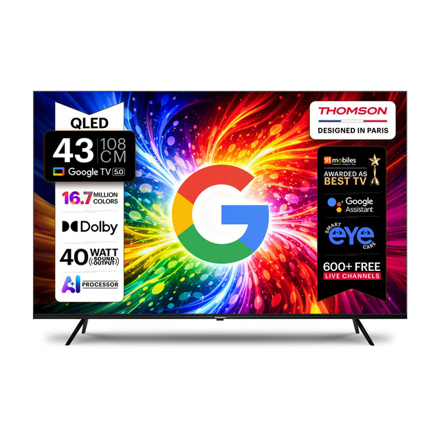 Thomson 108 cm (43 inch) QLED Full HD Smart Google TV 2026&hellip;