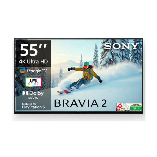 SONY Bravia 2 138.8 cm (55 inch) Ultra HD (4K) LED Smart&hellip;