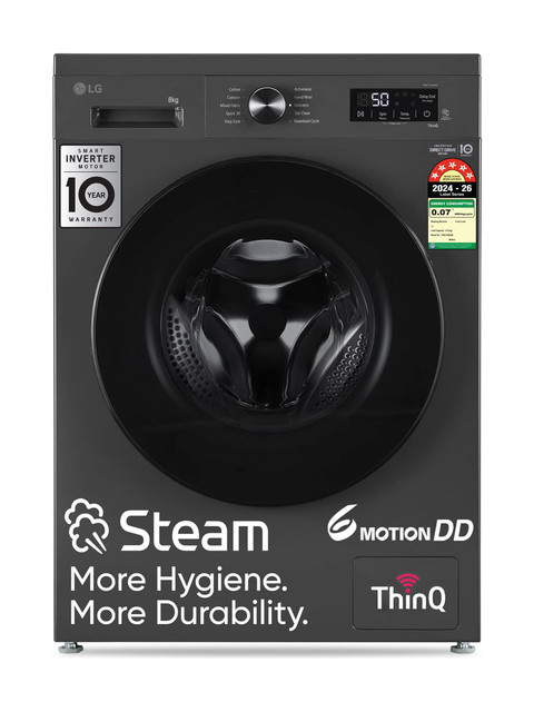 LG 8 kg 5 Star, Inverter Direct Drive Technology, Wi-Fi Enabled, 6&hellip;