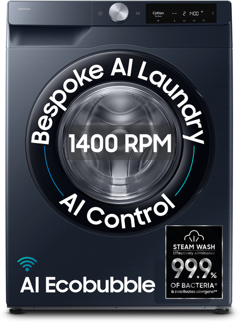 Samsung 9 kg 5 Star, AI Control, AI Ecobubble, Super Speed, Wi-Fi,&hellip;