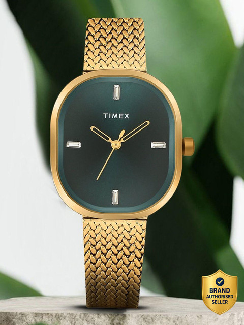 TIMEX Green Dial Analog Watch - For Women