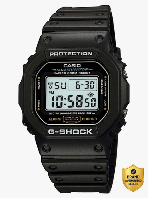 CASIO DW-5600UE-1DR G-Shock Dial Black Resin Strap Digital Watch - For Men