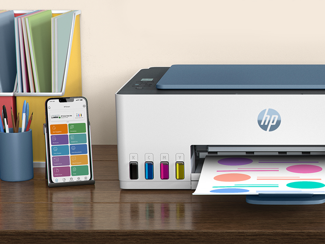 HP Smart Tank 585 AllinOne Multifunction WiFi Color Inkjet Printer