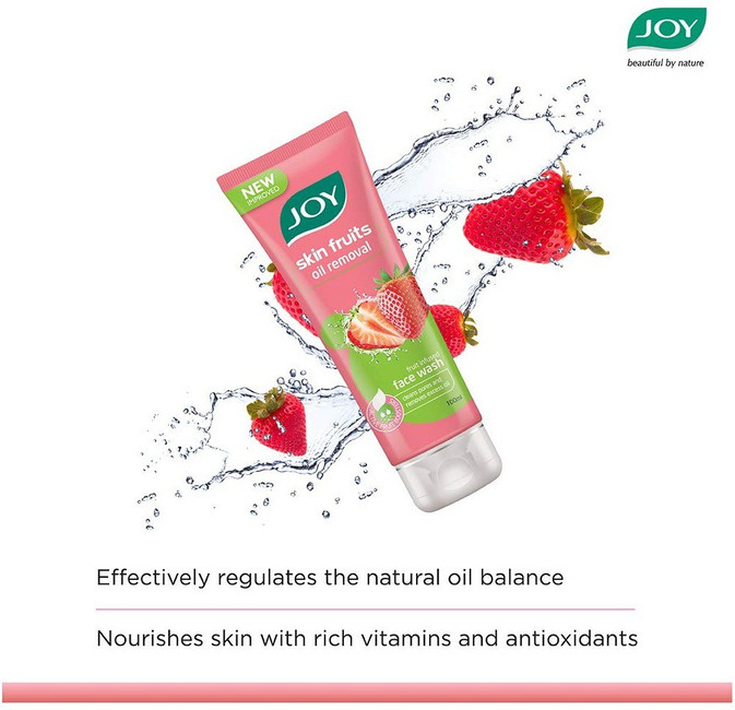 Joy Skin Fruits Oil Removal Strawberry Face Wash Price in India, Buy Joy Skin Fruits Oil