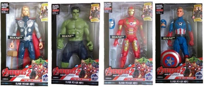 Kts Khalsa Toys And Sales 4 In 1 Avengers Age Of Ultron Super Hero Toy Action Figures