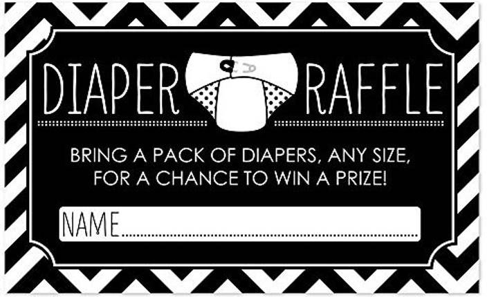 Big Dot Of Happiness Diaper Raffle Baby Shower Game Diaper Raffle
