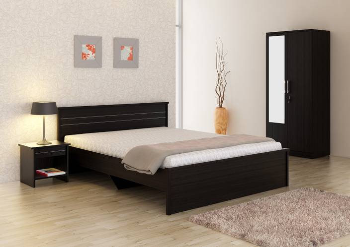 Spacewood Engineered Wood Bed + Side Table + Wardrobe Price in India ... Spacewood Engineered Wood Bed + Side Table + Wardrobe Price in India ...