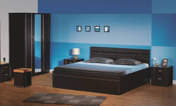 Godrej Interio Engineered Wood Bed + Side Table + Dressing Table ... Godrej Interio Engineered Wood Bed + Side Table + Dressing Table ...