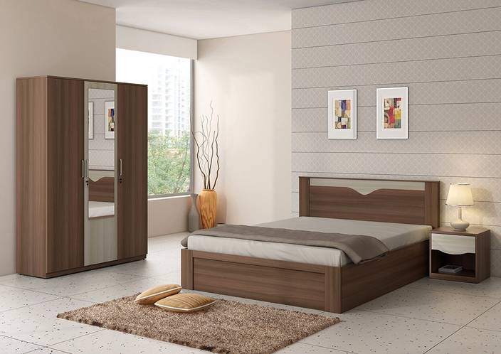 Spacewood Engineered Wood Bed + Side Table + Wardrobe Price in India ... Spacewood Engineered Wood Bed + Side Table + Wardrobe Price in India ...