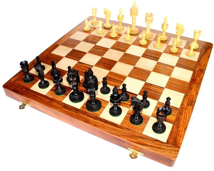 Stonkraft 16 Inch Collectible Wooden Chess Game Board Set ...