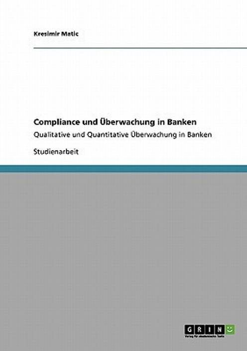 Compliance Und Uberwachung In Banken Buy Compliance Und