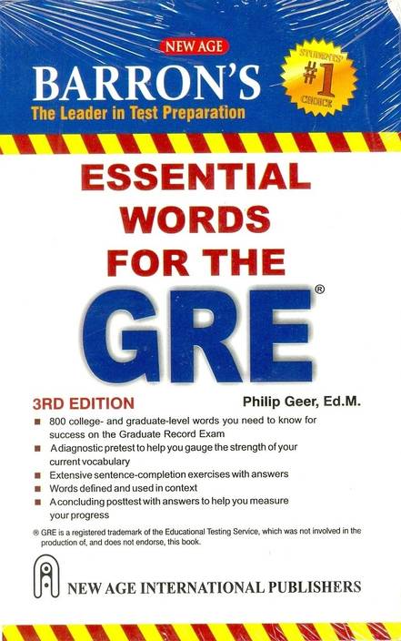 Barron S Essential Words For The Gre 3rd Edition Buy