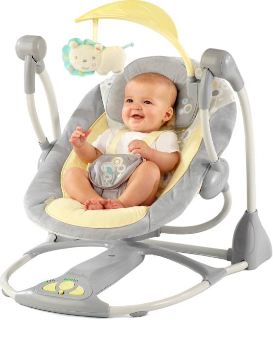 Bright Starts Ingenuity Smart And Quiet Portable Swing Electric Bouncer