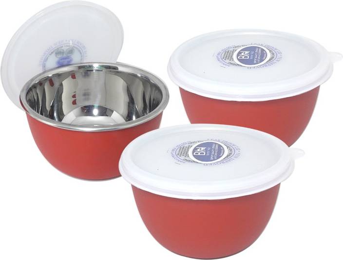 Bartan Hub Microwave Oven Safe Bowl Set Of 3 Stainless Steel Plastic Bartan Hub Microwave Oven Safe Bowl Set Of 3 Stainless Steel Plastic