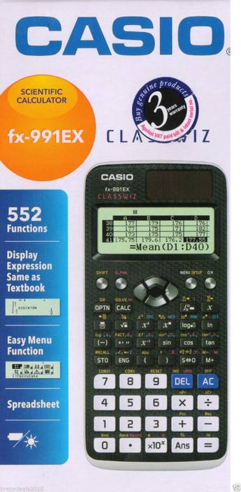 Casio Casio Fx 991ex Fx 991 Ex Scientific Calculator - 