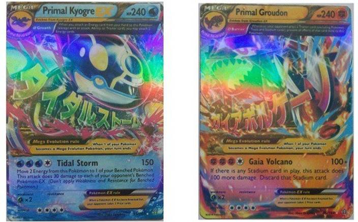 Switch Control Pokemon Primal Groudon Primal Kyogre Holo