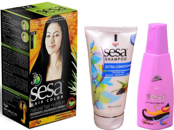 Sesa Hair Colour Natural Black Shampoo Conditioner Price In