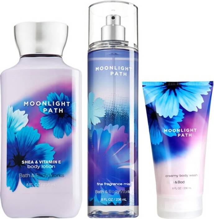Bath Body Works Moonlight Path Cream Wash Fragrance Mist Body Lotion