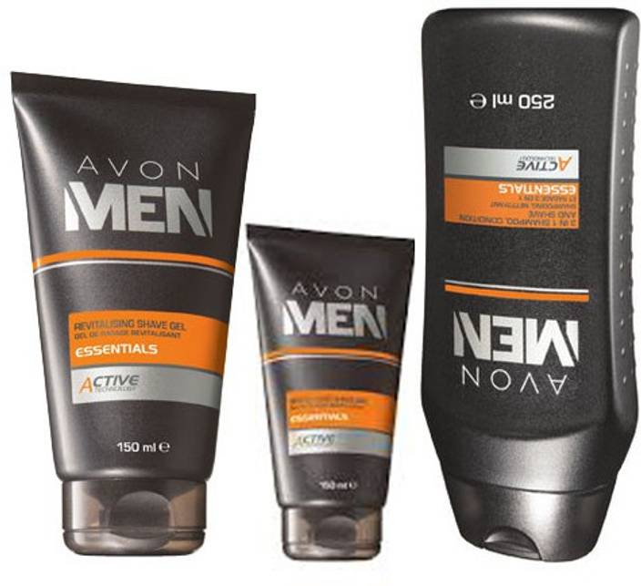 Avon Men 4 In 1 Active Shave Gel 150 G After Shave Balm 100 G