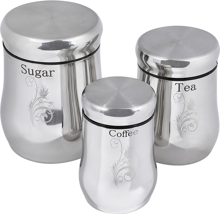 Fenwick Tea Coffee /& Sugar Canisters Storage Solution Complementary Design Jars