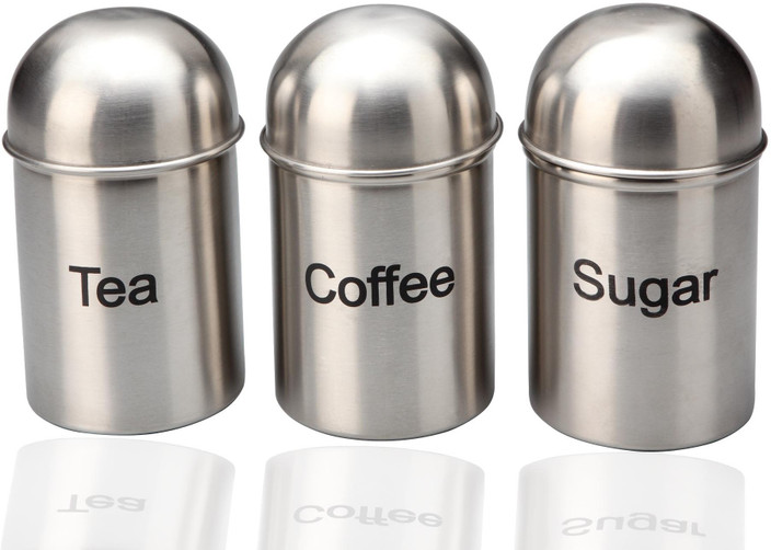 Fenwick Tea Coffee /& Sugar Canisters Storage Solution Complementary Design Jars