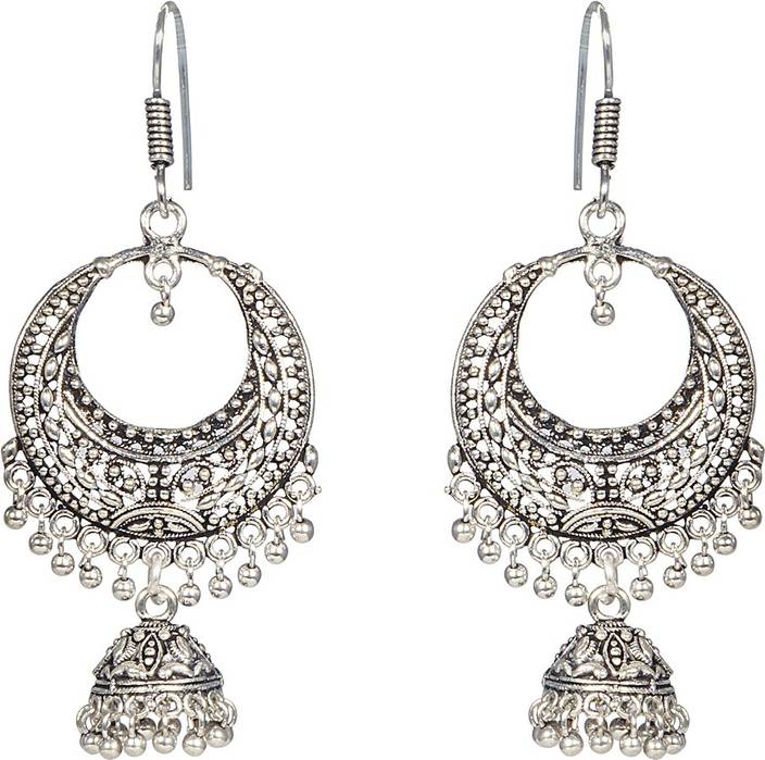 Flipkart Krishivcreation Black Metal Alloy Jhumki Earring Krishivcreation Black Metal Alloy Jhumki Earring