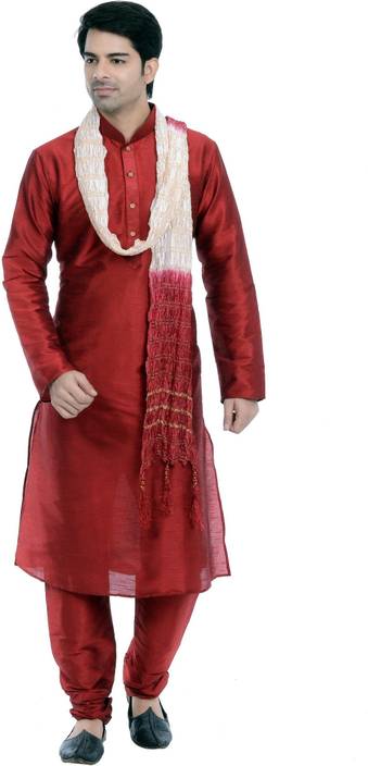 Vastramay Men's Kurta, Pyjama & Dupatta Set