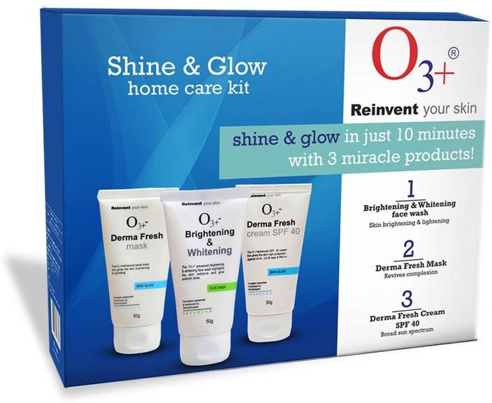 O3+ Shine & Glow Home Care Kit Price in India Buy O3+ Shine & Glow