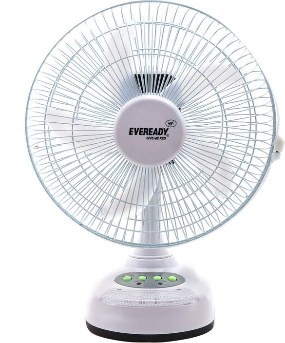 Eveready RF04 Standard Rechargeable Table Fan with LED 5 Blade Table Fan Price in India Buy
