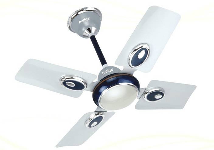 Indigo Small Wonder 600mm 24 4 Blade Ceiling Fan In Indigo Small Wonder 600mm 24 4 Blade Ceiling Fan
