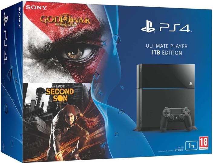 Sony Playstation 4 Ps4 1 Tb With God Of War Iii Remastered And