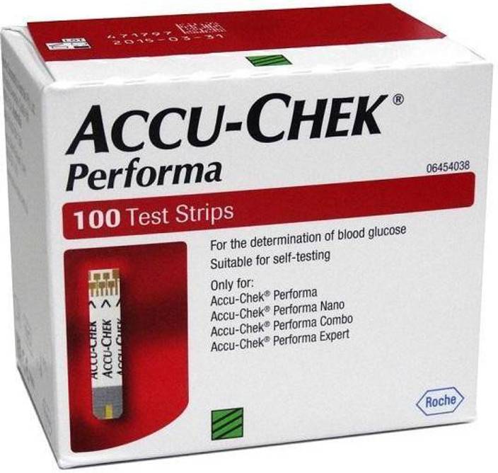 AccuCheck 100 Strips Price in India Buy AccuCheck 100 Strips online at