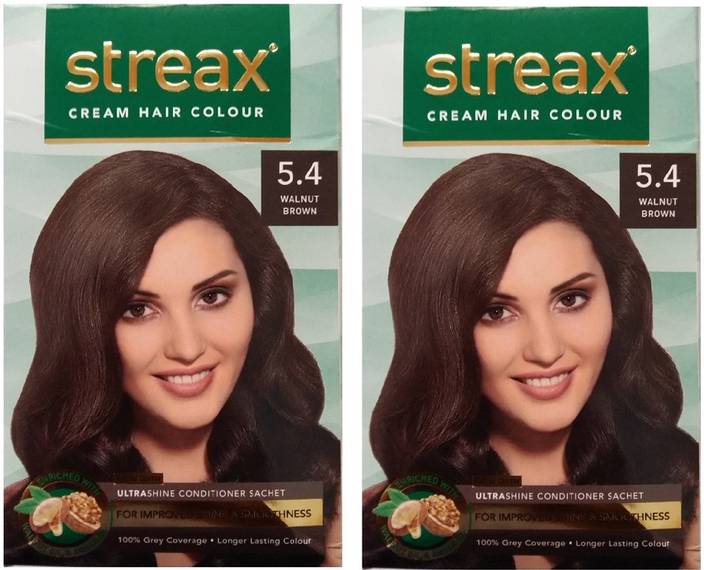 Streax Cream Walnut Brown 5 4 Pack Of 2 Hair Color Price In Streax Cream Walnut Brown 5 4 Pack Of 2 Hair Color