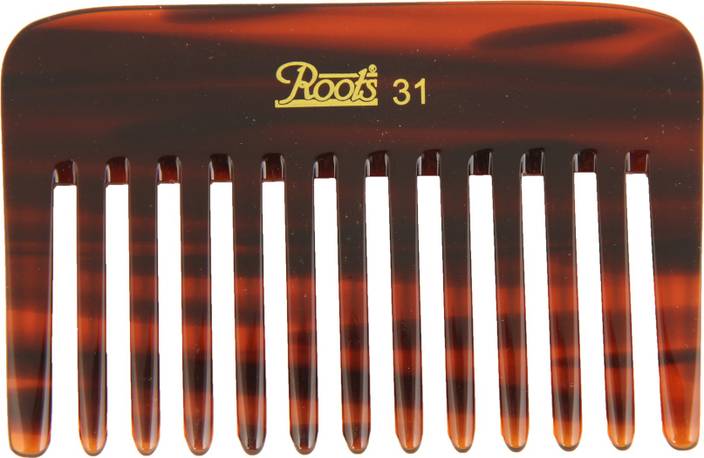 Roots Wide Teeth Comb For Wavy Curly Thick Short Hair And Travel