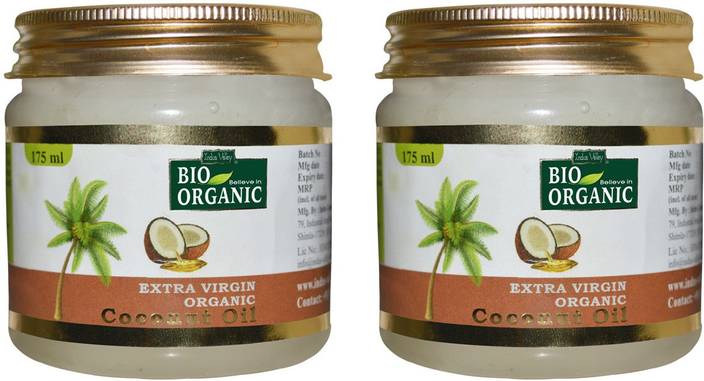 Indus Valley Bio Organic Extra Virgin Coconut Oil Twin Pack Hair