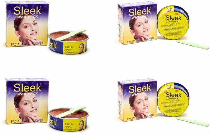 Sleek Pack Facial Hair Remover Wax Price In India Buy Sleek