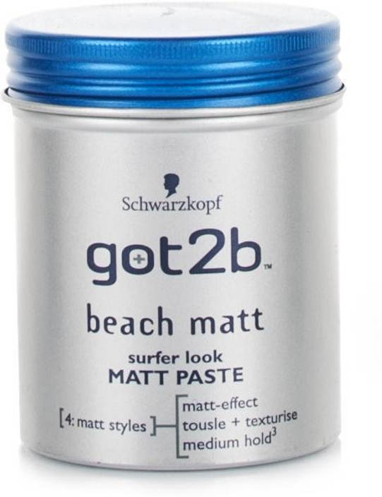 Schwarzkopf Got2b Beach Matt Paste Hair Styler Price In India