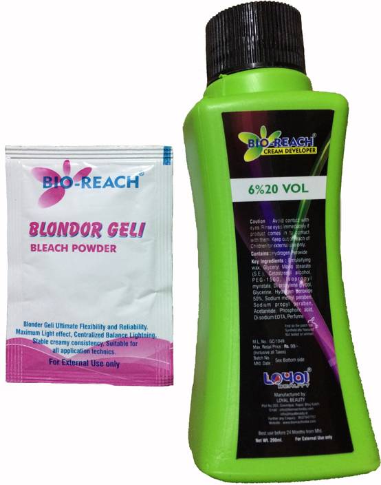 Bio Reach 6 20 Developer 1 Blonder Geli Bleach Power Free