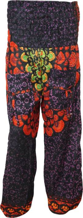 Indiatrendzs Printed Poly Cotton Women's Harem Pants - Buy Black ...