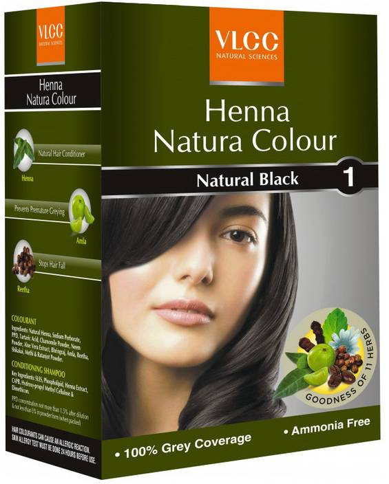 Vlcc Henna Natura Colour Black