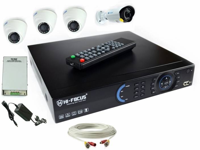 Hi Focus HDCVR0401H14M 4 Channel Home Security Camera Price in India Buy Hi Focus HDCVR