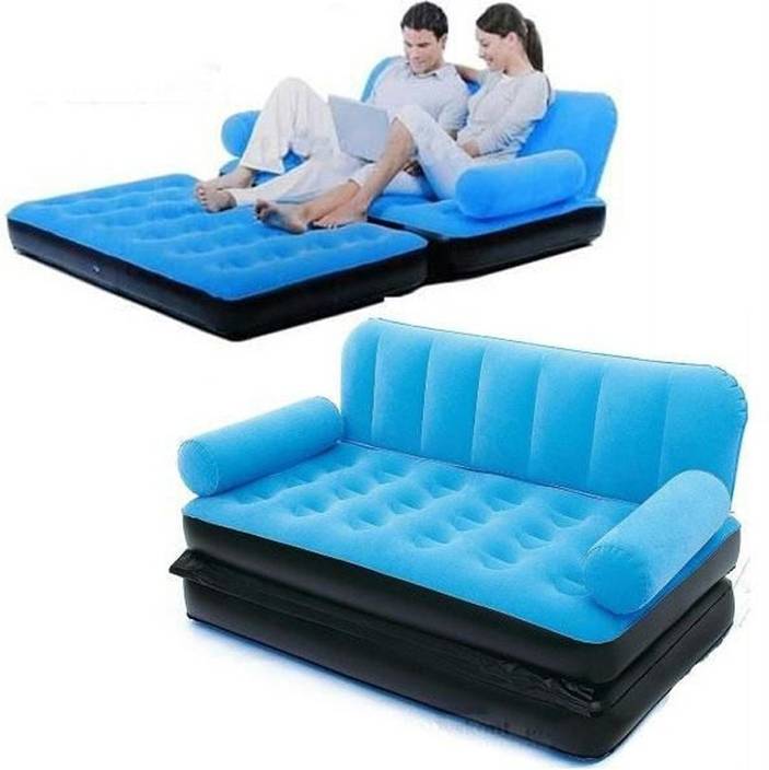 Airsofa 5 In 1 Air Bed Blue Pp Mattress Lounge Seat Couch Carbed Airsofa 5 In 1 Air Bed Blue Pp Mattress Lounge Seat Couch Carbed With Free Electric
