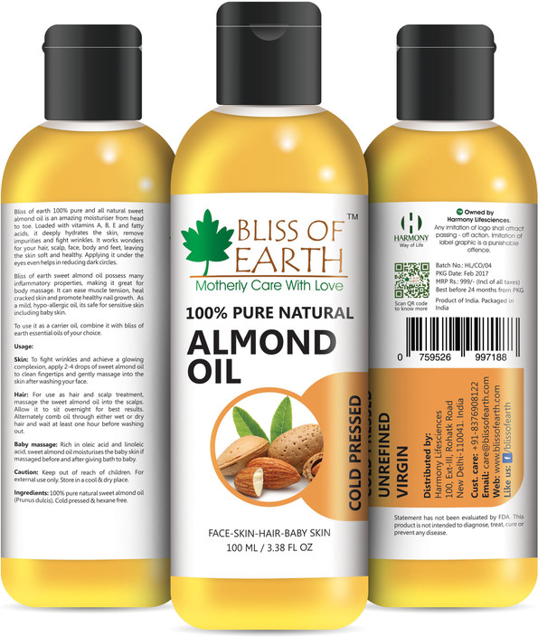 almond oil for baby body massage