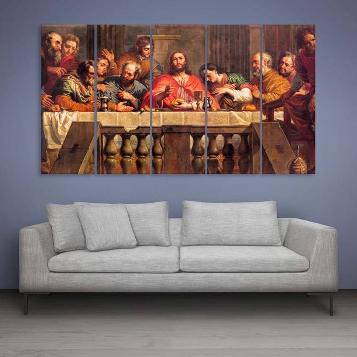 Inephos Multiple Frames The Last Supper Wall Painting