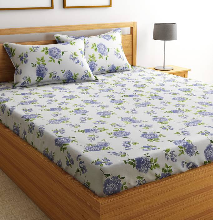 Flipkart SmartBuy Cotton Floral Double Bedsheet Buy Flipkart SmartBuy