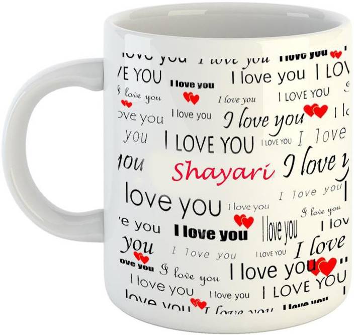 emerald love you white ceramic i love you shayari ceramic mug price