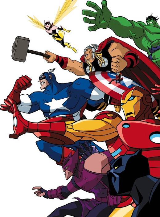 Avengers Wasp Hulk Thor Captain America Iron Man Hawkeye